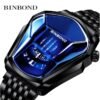 BINBOND Men’s Quartz Fashion Watch Black