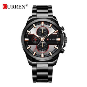 CURREN 8274 luxury men’s wrist watch front view