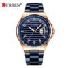 CURREN 8375 men’s quartz analogue watch front view