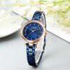 CURREN 9054 Quartz Watch for Women – Blue & Rose Gold