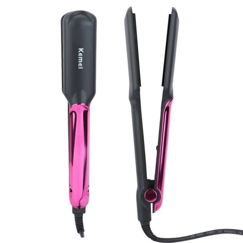 kemei-hair-iron- km-2113-1 Kemei KM-2113 ceramic coating professional hair straightener