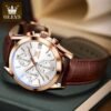 Fashionable OLEVS men’s quartz watch with classic design