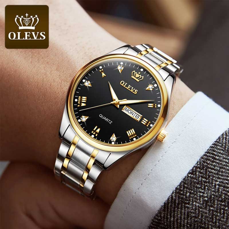 olevs-mens-analog-watch-5563 Luxury OLEVS 5563 fashion quartz watch for men