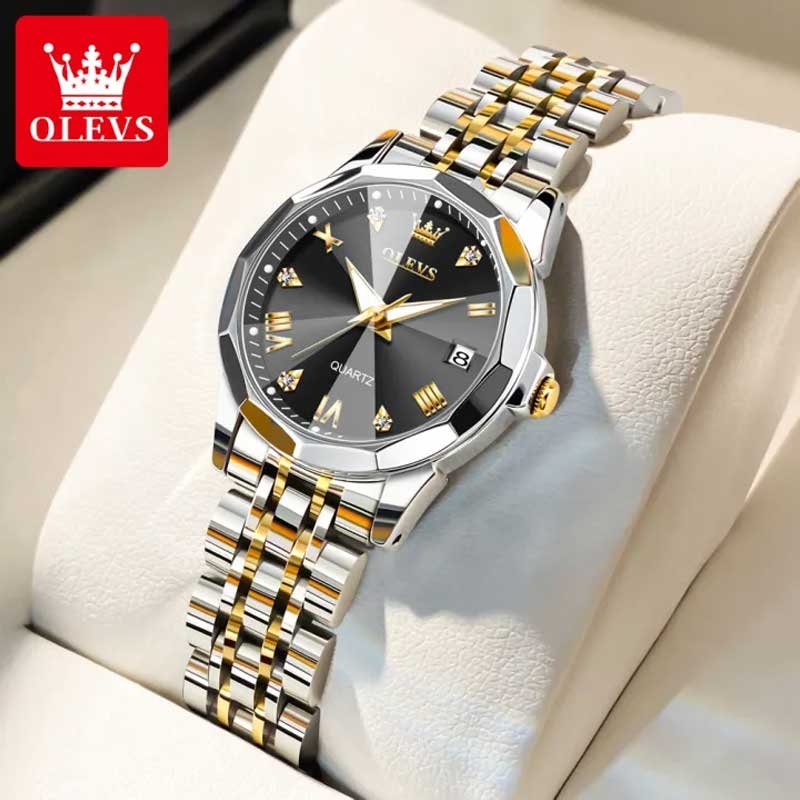 olevs-mens-analog-watch-9931 OLEVS 9931 diamond dial luminous men’s watch box
