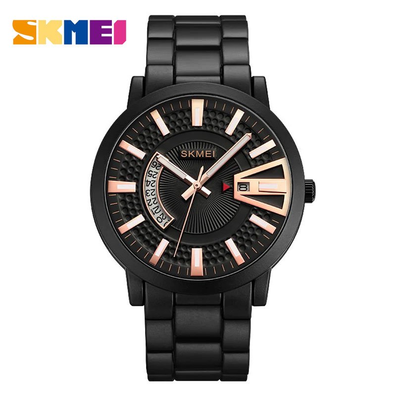skmei-mens-analog-watch-1985-black SKMEI 1985 Men’s Stainless Steel Strap Watch Black