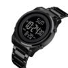 Close-up of SKMEI 1611 stainless steel digital sports watch