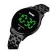 SKMEI 1579 unisex touch screen LED digital wristwatch closeup view