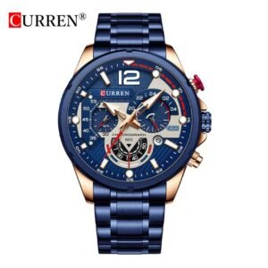 CURREN 8395 luxury men’s quartz wristwatch with stainless steel strap