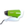 Compact electric hair dryer KM-6830 by Kemei green