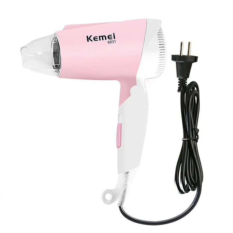 kemei-hair-dryer-km-6831 Kemei KM-6831 foldable electric hair dryer for women front view