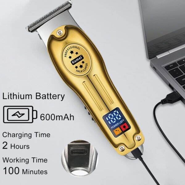 Kemei KM-678 men’s grooming digital display hair trimmer