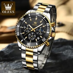 OLEVS 2870 Stainless Steel Waterproof Casual Watch